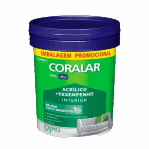 Tinta acrílica Coralar mais desempenho interior 20 L