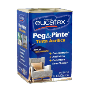 Tinta Acrílica Econômica Peg&Pinte Eucatex Interior 18 L
