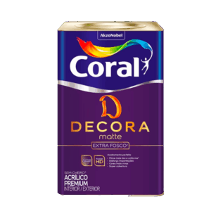 Tinta acrílica Premium Decora Matte Coral interior e exterior 18 L