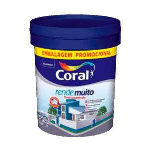 Tinta acrílica standard Coral rende muito exterior e interior 20 L