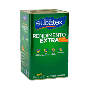 Tinta acrílica standard rendimento extra Eucatex exterior e interior 18 L